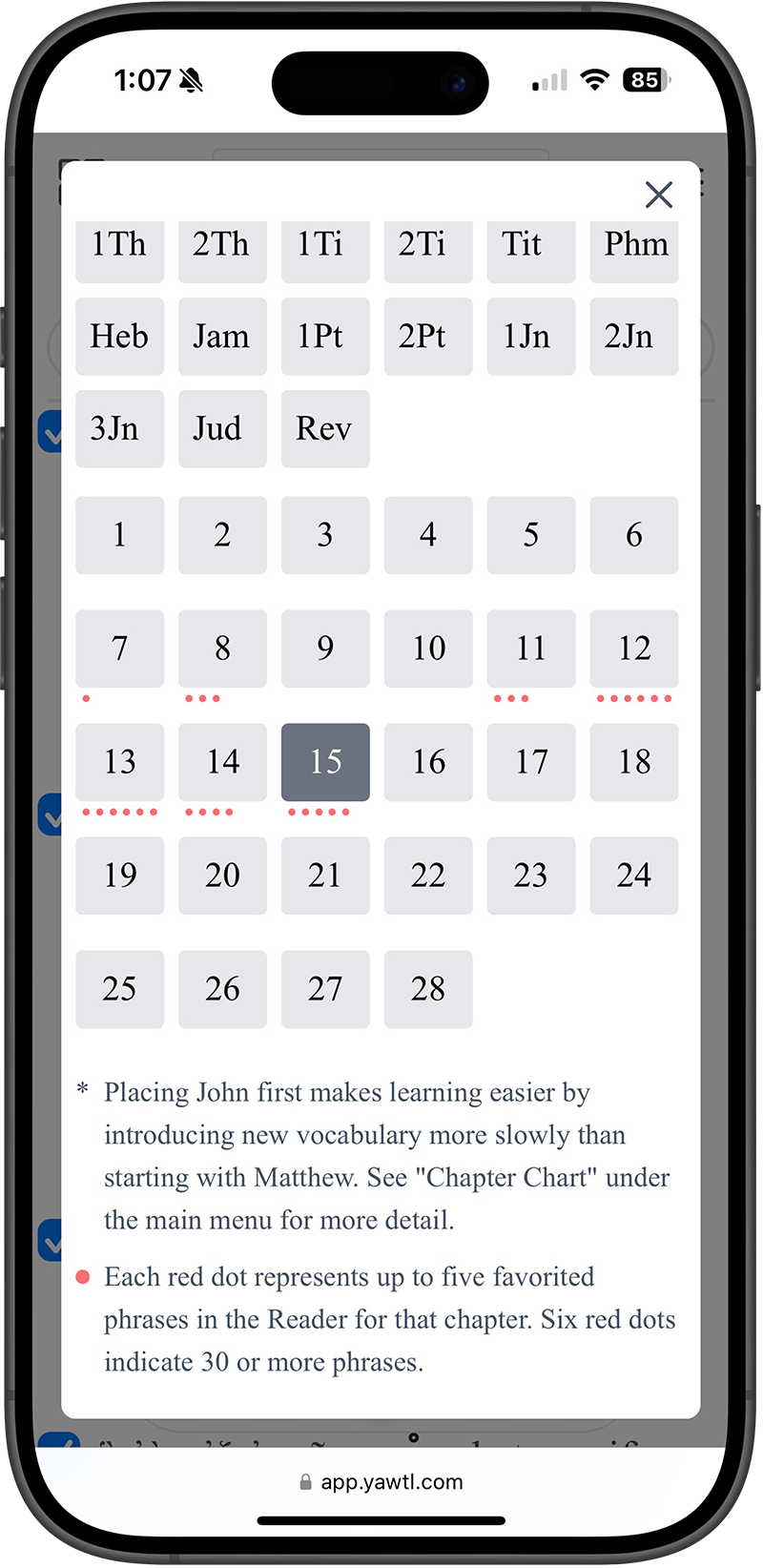 Chapter Picker Photo